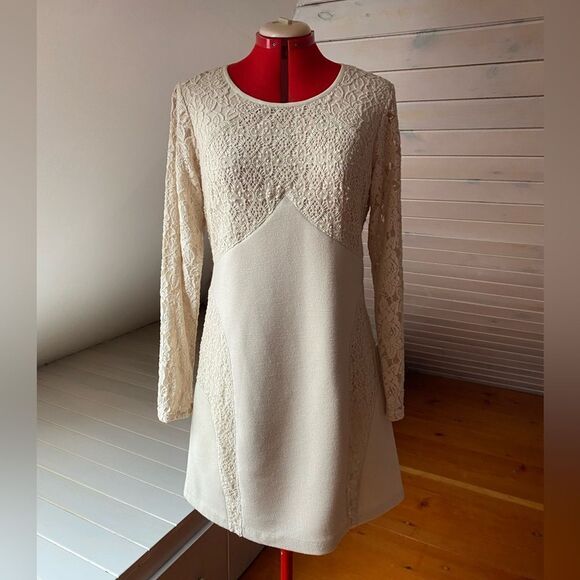 Anthropologie Cream Lace Dress Plenty by Tracy Reese - Picture 6 of 12